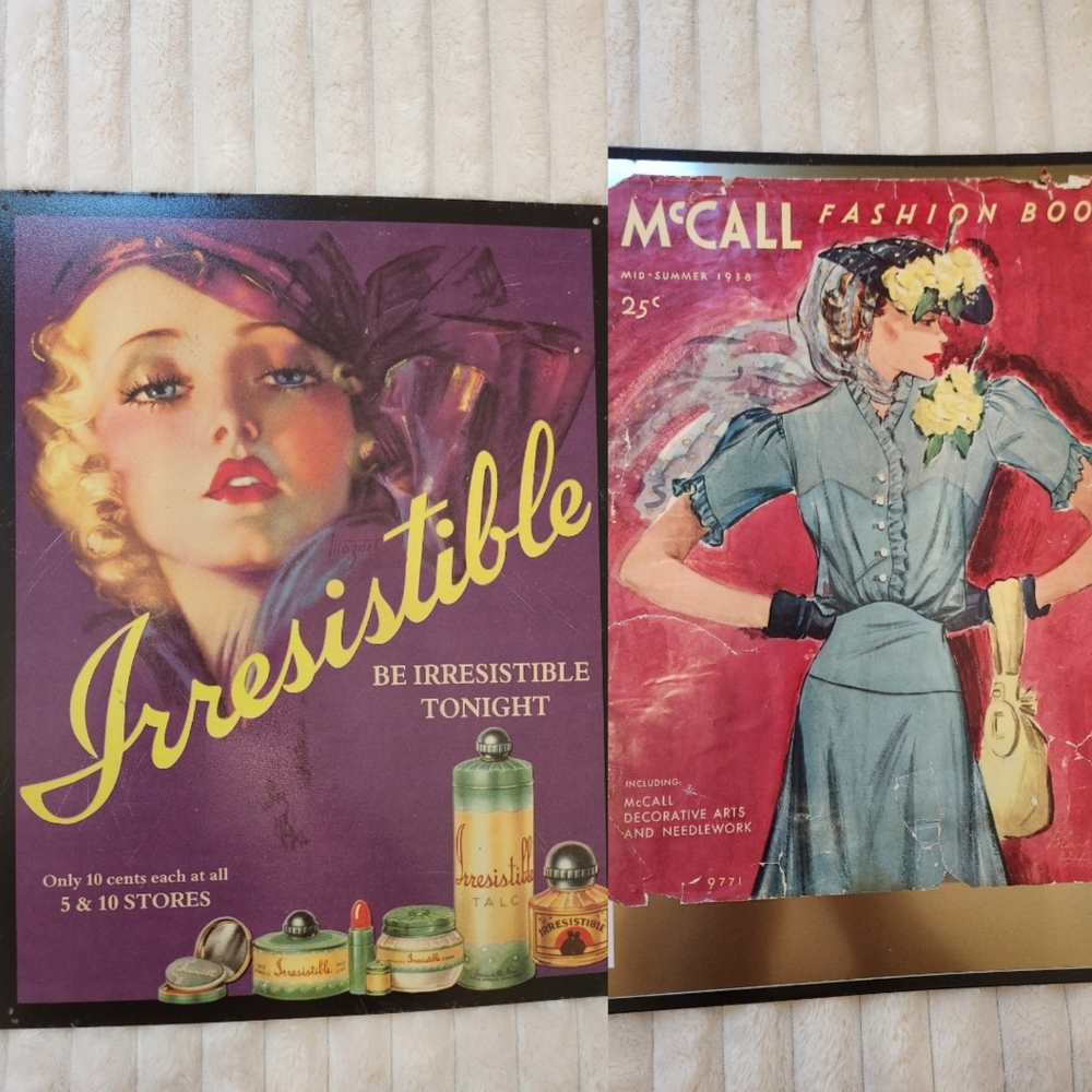 Vintage Fashion Art McCall Fashion Book 1938